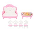 thumbnail image 2 of 1:6 Table Basse Canapé Maison de Poupée, Meubles de Salon Miniatures pour Accessoires Maison de Poupée, 2 of 8