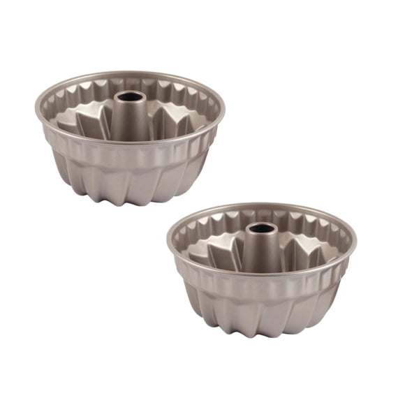 Oleegame 2PC Tin Foil Roll Baking CakeMold 7 Inch Gu Gu Column Pineapple Cup Gu Gu CakeMold For Oven Gold