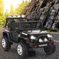 thumbnail image 3 of Gymax 12V Electric Kids Ride On Car Truck w/ MP3 Horn 2.4G Remote Control Black, 3 of 10