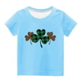 thumbnail image 1 of Chemises pour Filles Tout-Petits Enfants Garçons Filles Mignon Col Rond Imprimé Manches Courtes Haut, 1 of 1