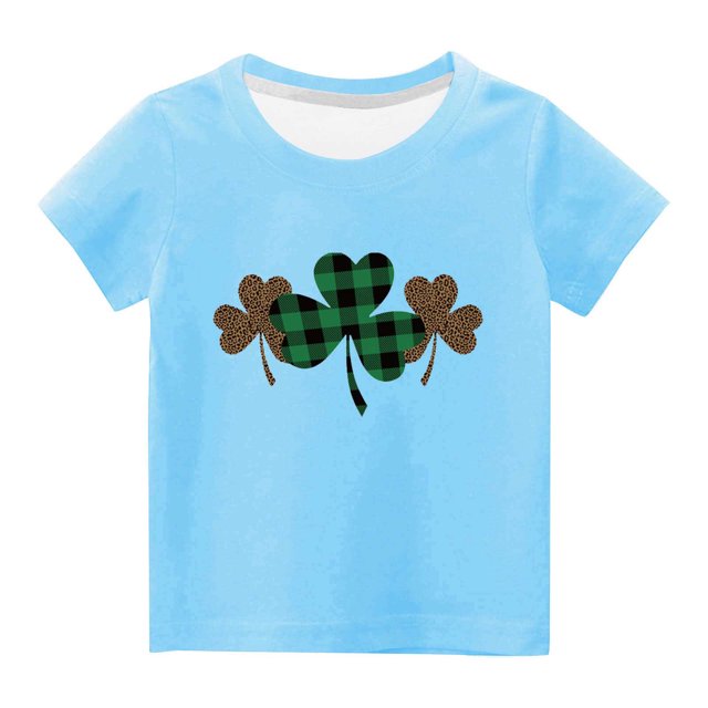 Chemises pour Filles Tout-Petits Enfants Garçons Filles Mignon Col Rond Imprimé Manches Courtes Haut