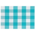 thumbnail image 1 of Set de Table en Vinyle (Plaid) (Sarcelle) - Lot de 12, 1 of 1