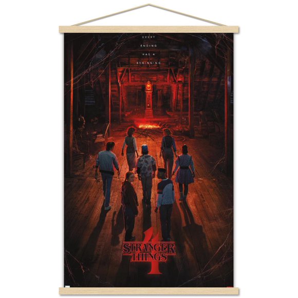 Netflix Stranger Things: Season 4 - Creel House Teaser One Sheet Wall Poster with Push Pins, 22.375" x 34"