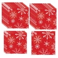 thumbnail image 2 of Fridja Clearance 25 Pieces White Snowflake Napkins Paper Towels Winter Snowflake Party Tableware Supplies Birthday Party Tableware, 2 of 6