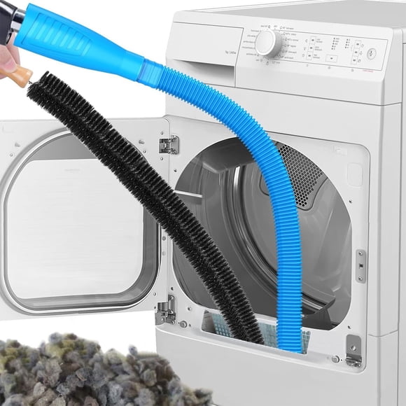 Cagogo Washer Cleaning Brush, Dryer Vent Cleaning Brush Kit for Laundry Machine, 3 Piece Hose Coil Brush Set for Lint Removal, Home Appliance Cleaning Tools for Washing Machine Dryer Vent Duct