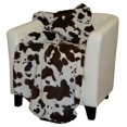 thumbnail image 1 of Denali Home Collection 16116050 Vache Brune avec Lancer de Micro Peluche Double Face Taupe, 1 of 1