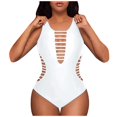 thumbnail image 2 of iTNHFP Plus Size Swimwear Cover Up Women's Swimwear Tankini 2 Piece Normal Swimsuit Backless 2 Piece Printing Adjustable Print Color Padded Strap Bathing Suits trendy Vacation Beach Wear 1580, 2 of 6