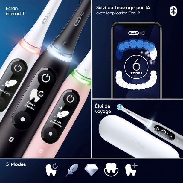 Oral-B iO Series 7 Electric Toothbrush with 2 Brush Heads, Black