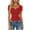 Red, variant on Ziynglg Boho Tops for Women Stretch Slim High Low V Neck Shirts Summer Solid Color Work Office Blouses Lace Trim Tops
