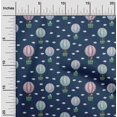 thumbnail image 2 of oneOone Cotton Poplin Blue Fabric Circus Craft Projects Decor Fabric Printed By The Yard 56 Inch Wide, 2 of 5