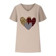 thumbnail image 4 of LSLJS Women V-neck Imprimé T- Mode Confortable Cadeaux Blouses Tops, pour Women, 4 of 5