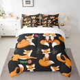 thumbnail image 2 of YST Ensemble Douillette 7 Pcs Dessin Animé Fox, Déco Florale d'Animaux Sauvages Mignons, Lit en Sac Format Simple, 2 of 5