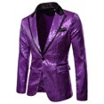 thumbnail image 1 of Birdeem Veste de Complet Décontractée pour Homme, Automne et Hiver, Mode, Personnalité, Paillettes, 1 of 1
