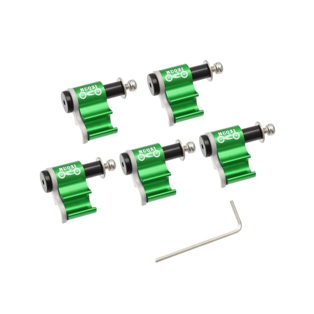 Thinsony Bike Cable Guide Brake Line Holder Hose Wire Clips Clamps Green 21.5x20mm 1Set