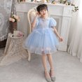 thumbnail image 2 of KAWELL Robe Bouffante en Tulle à Paillettes pour Filles, Princesse, Concours, Fête d'Anniversaire, Mariage, Robe de Soirée Formelle pour 2-8 Ans, 2 of 6