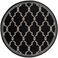 thumbnail image 2 of Safavieh Tapis Intérieur Extérieur Amherst Anthracite - Rond 7 Pieds, 2 of 3
