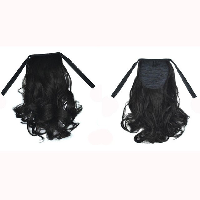 TopLLC Perruques Femmes Ruban Ondulé Bouclé Queue de Cheval Courte Extensions de Cheveux Pièce de Cheveux