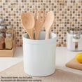 thumbnail image 4 of Mainstays White Glazed Ceramic Utensil Holder, 1 Piece, 4 of 4