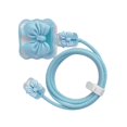 thumbnail image 2 of Housse de Protection pour Câble de Chargeur pour Téléphone Mobile Nœud Papillon Bleu, 2 of 8