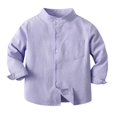 thumbnail image 3 of Birdeem Blouse à Col Montant pour Garçons, Manches Courtes, Imprimé Mignon, Printemps et Été, 3 of 8