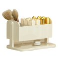 thumbnail image 2 of Eyebrow Pencil Organizer, Countertop Lipstick Holder Space Saving Easy To Clean Convenient Stylish  For Countertop Milky White, 2 of 8