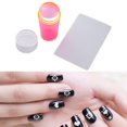 thumbnail image 3 of HILABEE Transparent Nail Stamper Scraper Set Nail Stamping Tool No Misplacement Nail Art Pink, 3 of 9