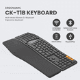 thumbnail image 2 of CK-T1B Ergonomic Keyboard, 2 of 8