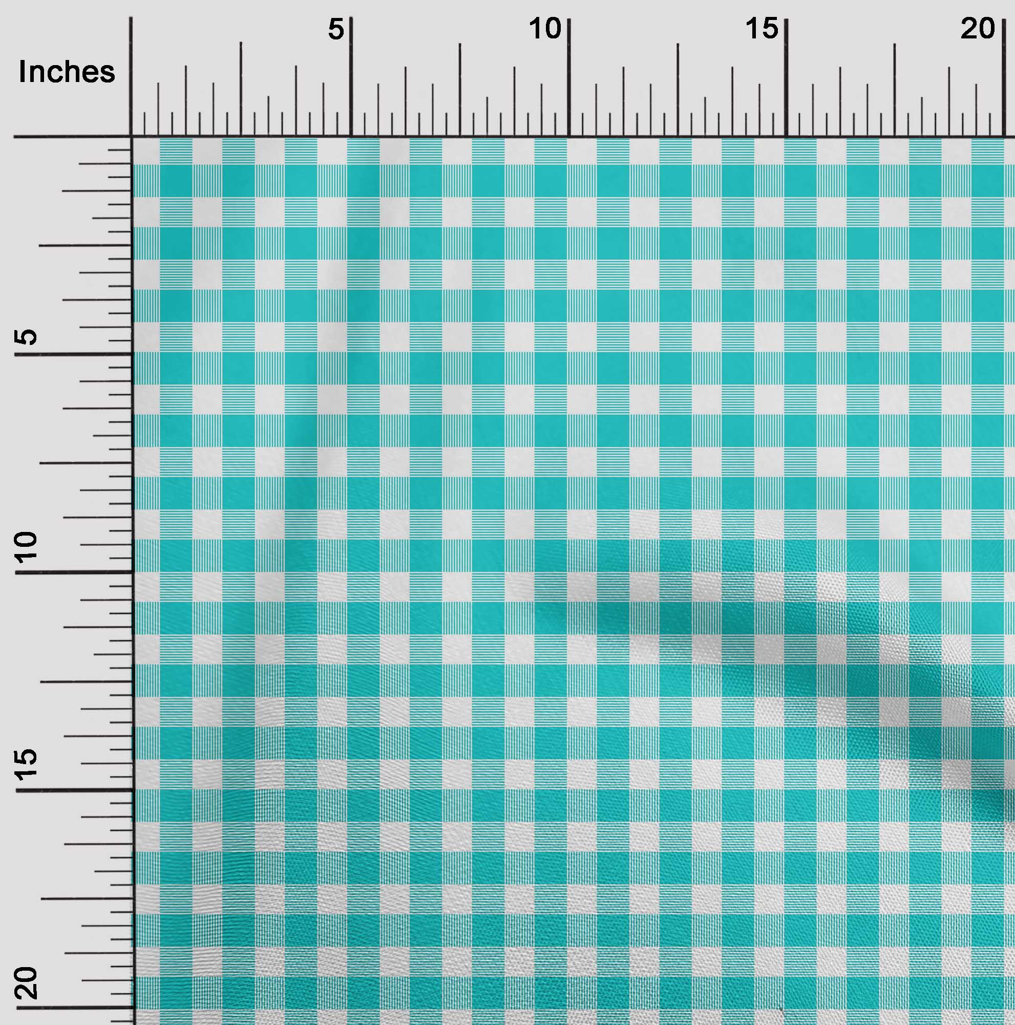 oneOone Cotton Poplin Fabric Gingham Check Print Fabric By The Yard 42 Inch Wide