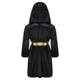 thumbnail image 2 of Alvivi Enfants Garçons Robe de Boxe Art Martial Muay Thaï Uniforme Manches Longues Kick Boxe Robe à Capuche Ensembles Noir 16, 2 of 7