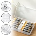 thumbnail image 1 of EGNMCR Closet Organizers and Storage, Battery Storage Box Energy Gathering Box Power Measurement Number 5 Battery And Number 7 Battery Plastic Lithium Battery Storage Box Battery storage, 1 of 9