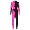 thumbnail image 4 of Oyolan Women's Gymnastics Leotard Rhinestone Full Body Unitard Ballet Dance Costume One Piece Pink S, 4 of 6