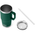 thumbnail image 4 of YETI Rambler Tasse en Paille 25 oz, Isolée sous Vide, Acier Inoxydable, Vert Forêt Noir, 4 of 8