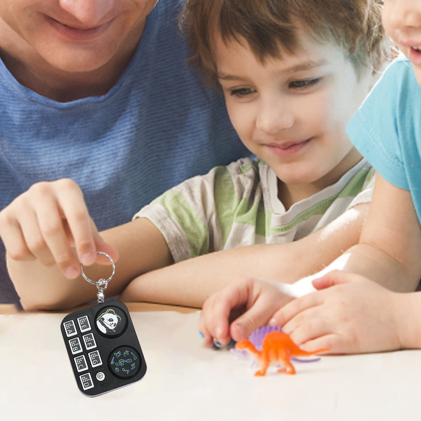 Hbdhejl Mini Handheld Whac A Mole Game Machine With Cartoon Design Fun And Play Toy Keychain Pendant Disc Player Shape Reactive For Game Enthusiasts And Kids