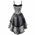thumbnail image 1 of Kcodviy Robes pour Femmes Style Rétro Robe Gothique pour Femmes Grande Taille Robe Sans Manches de Couleur Unie Robe Médiévale pour Femmes Grande Taille Coupe Évasée Décontractée Vêtements Noirs pour Femmes Robe de Princesse Gothique, 1 of 4