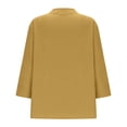 thumbnail image 5 of Swstbby Liquidation d'Économies d'Été! Hauts d'Été pour Femmes, pour Femmes T-Shirt Blouse d'Été Ample à Manches Courtes et Col Rond Décontracté Jaune G, 5 of 5