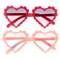 thumbnail image 1 of 2Pcs Heart Shaped Eyeglasses Kids Fashionable Eyeglasses Party Eyewear Photo Props, 1 of 7