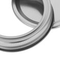 thumbnail image 2 of 12 Set of Wide Mouth Mason Jar Lids with Rings Airtight Canning Lids, 2 of 9