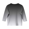 thumbnail image 5 of Splozh Blouse pour Tout-Petit Fille Décontractée à Col Rond T-Shirt à Manches Trois Quarts Coupe Régulière Basique Haut à Manches 3/4 Gris, 10-11 Ans, 5 of 5