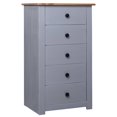 thumbnail image 1 of vidaXL Sideboard Grey 46x40x89 cm Pine Panama Range, 1 of 5