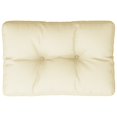 thumbnail image 2 of vidaXL Pallet Cushion Cream 50x40x12 cm Fabric, 2 of 5