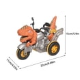 thumbnail image 3 of Brown Remote Control Dinosaur Motorcycle Toy With Spray Sound And Light Effects, Rechargeable Stunt Rc Vehicle, Electric Dinosaur Car Gift For Kids Boys (1.20 Lbs), 3 of 5