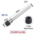 thumbnail image 2 of Rooha Enhanced Performance C81012162025mm Er8111620A Straight Shank Extension Rod C10-ER11A, 2 of 9