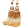 thumbnail image 1 of serony [ 2 Pcs ] Attache-Rideau avec Pompon, Fil Doré, Balle de tennis, Corde d'Attache de Rideau Créative [ Doré+1 ], 1 of 9