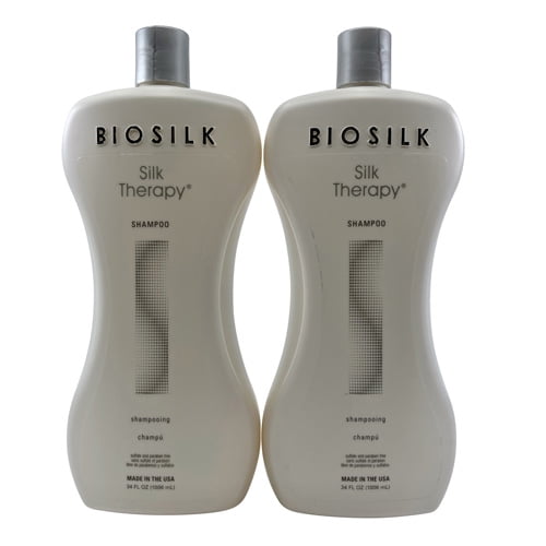 Biosilk Silk Therapy Shampoo Sulfate Free 34 OZ Set of 2 Bottles