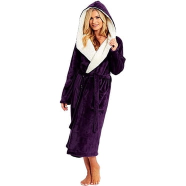 2025 Women Winter Plush Lengthened Pajamas Short Set Women Shawl Bathrobe Home Clothes Night Gown Womens Long Sleeved Robe