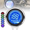 thumbnail image 1 of TopOne Motorcycle LCD Digital Meter Multi‑Functional Odometer Speedometer Tachometer RPM Fuel Level Gauge MPH KM/H, 1 of 9