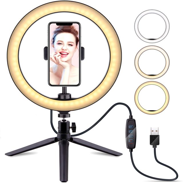 LED Selfie Ring Light Makeup Ring Light with Tripod Stand&Phone Holder