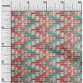 thumbnail image 1 of oneOone Cotton Silk Fabric Chevron Kasuri Printed Craft Fabric BTY 42 Inch Wide, 1 of 4