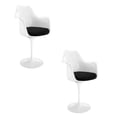 thumbnail image 1 of Heavenly Collection Tulip Dining Armchair Black SET OF 2, 1 of 6