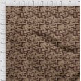 thumbnail image 4 of oneOone Cotton Silk Brown Fabric Abstract Sewing Craft Projects Fabric Prints By Yard 42 Inch Wide, 4 of 4